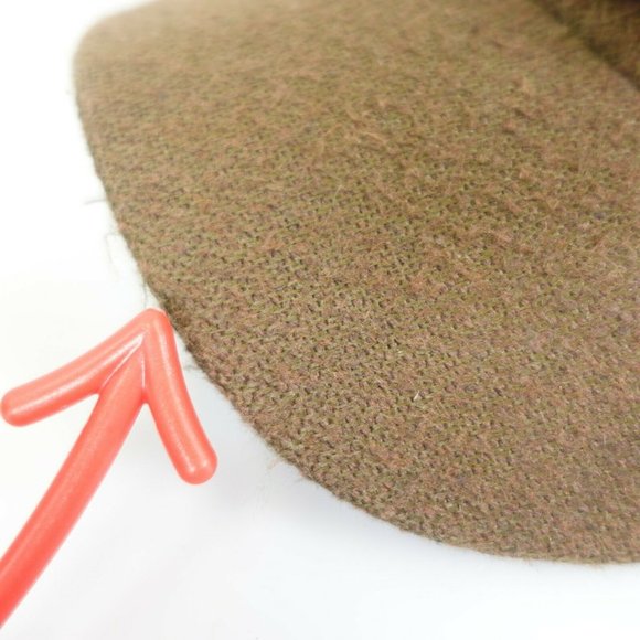 GREEN TOPS Men's Brown Peaked Cap OS Hat Metal Buckle Reusable Sustainable - Picture 10 of 12